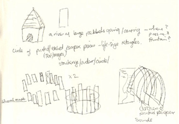 shows a page from Rita's sketch book