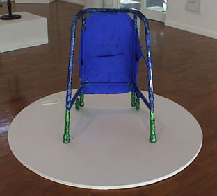 Photo of back of exhibit