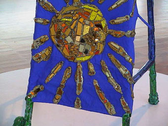Close up of front of frame