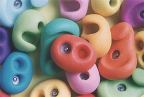 Close up of the grips