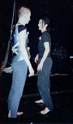 Photo of Ju Gosling and Layla Smith in rehearsals