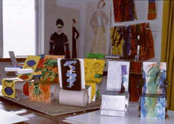 Maquettes of wheelchair cover designs