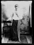 Edwardian photo of prosthetic user with prosthesis removed from the picture