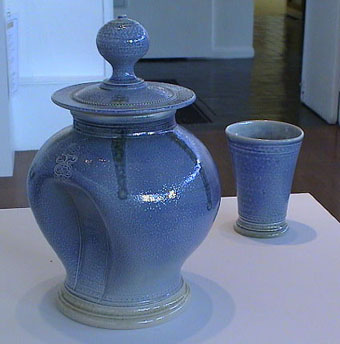 Close up of stoppered jar