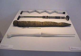 Photo of Felicity and Garry's walking sticks