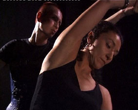 Still from Ju Gosling's installation 'Fight'