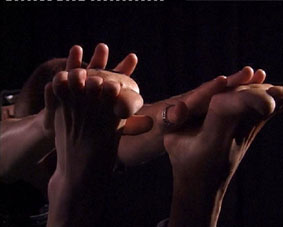 Still from Ju Gosling's installation 'Fight'