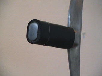 Close up of hand grip