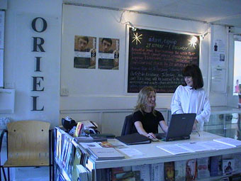 Photo of the reception area of Oriel 31 gallery
