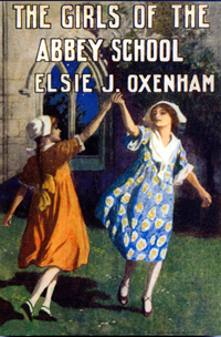 Cover of The Girls of the Abbey School, showing two girls folk dancing