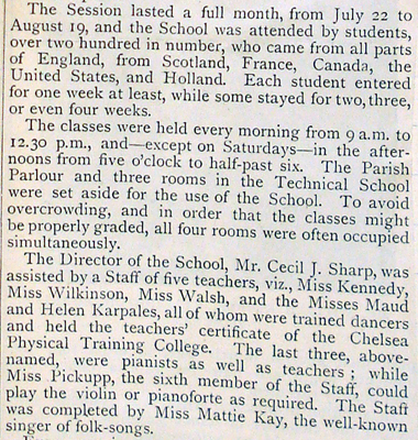 Newspaper review of the Stratford summer school programme.