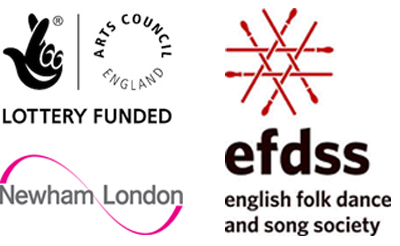 Arts Council England Lottery Funded; Newham London; efdss english folk dance and song society