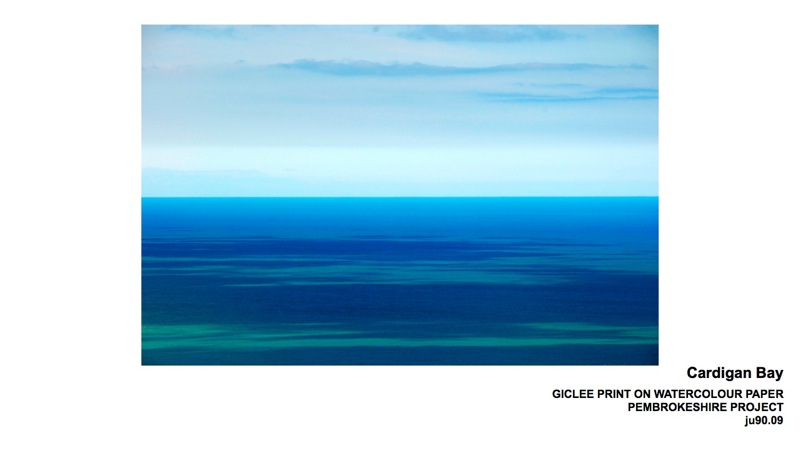 Screengrab of slide showing Cardigan Bay (print from Pembrokeshire Project)